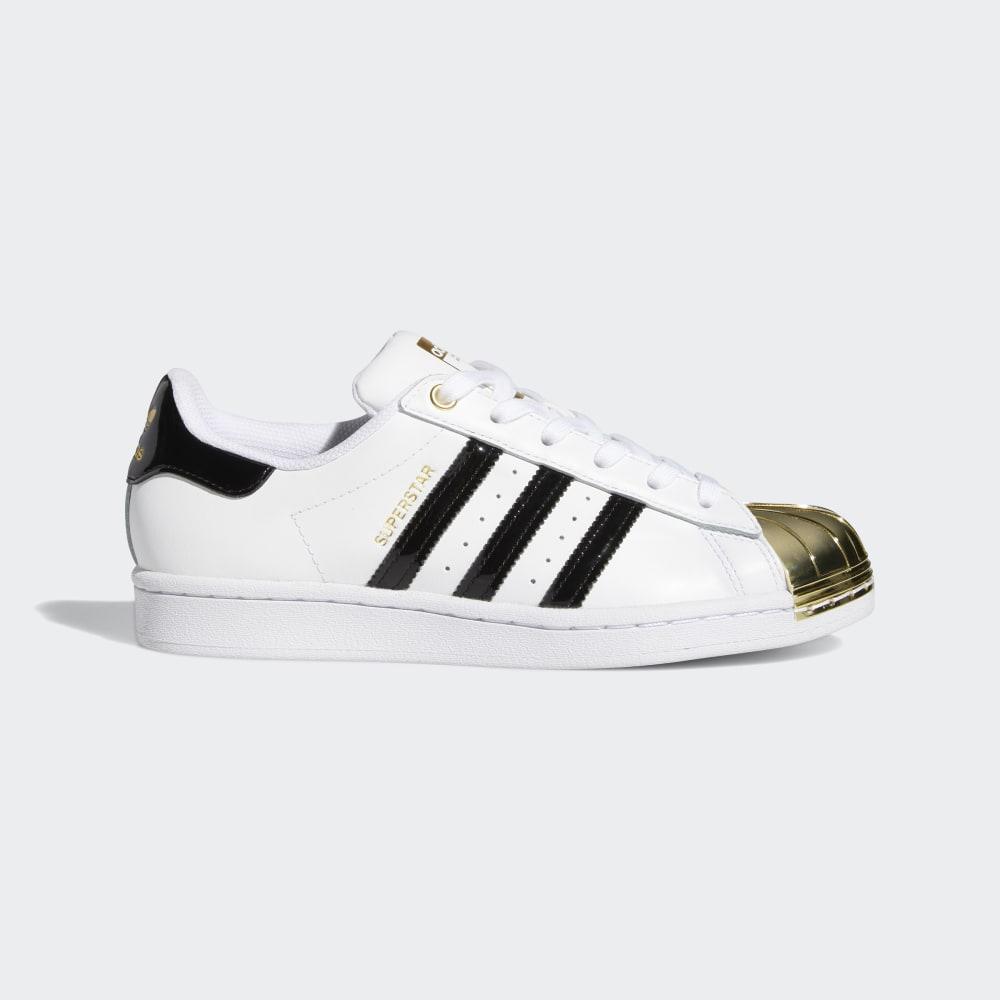 Originals Adidas Superstar Metal Toe Dama Romania - Albi/Negrii/Aurii Metal FV3310